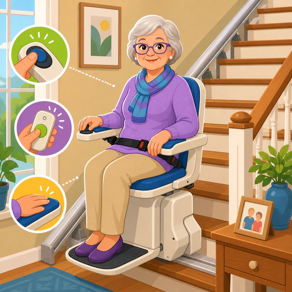 Best Stair Lifts for People With Limited Grip or Hand Dexterity