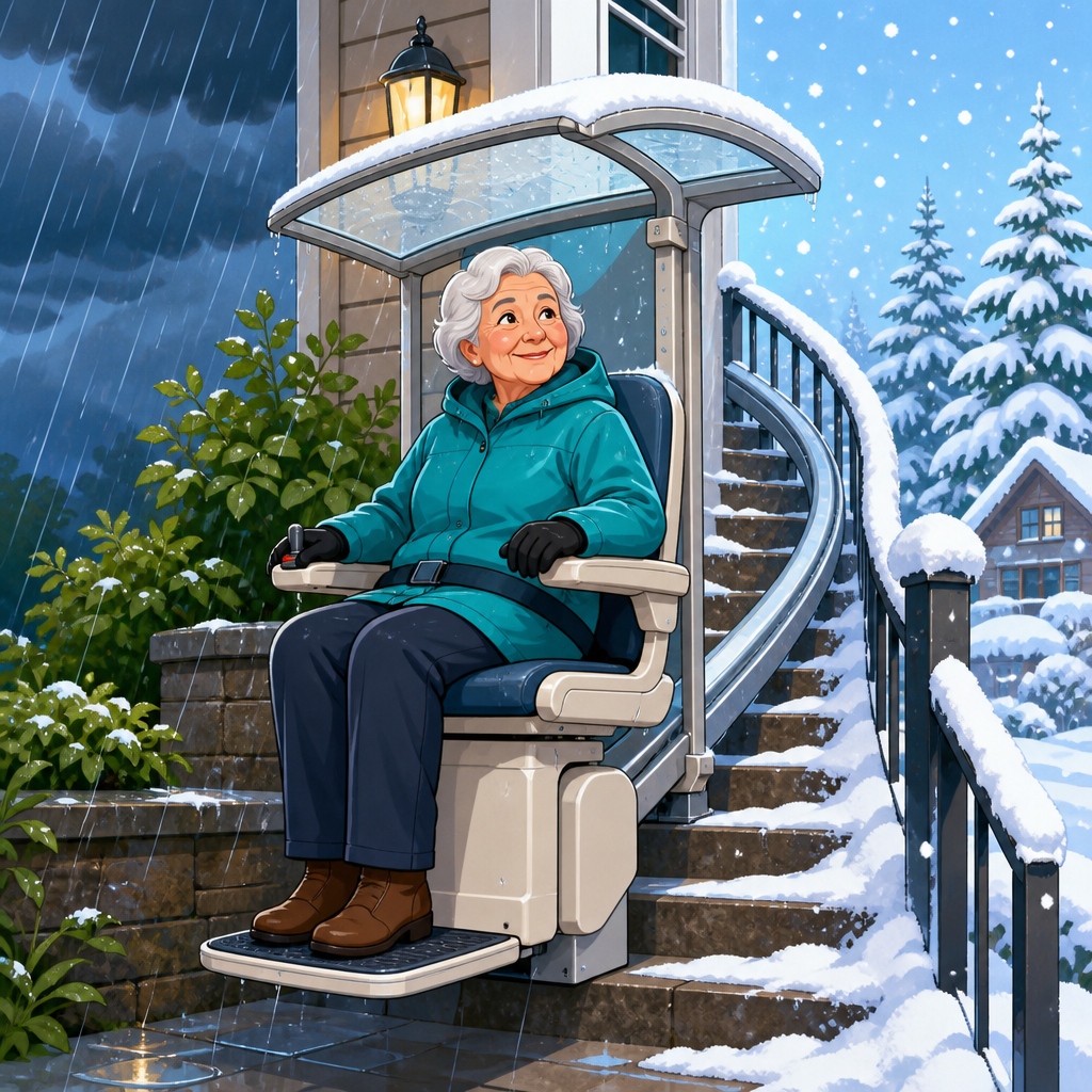 Outdoor Stair Lifts in Heavy Rain and Snow: Design Features That Matter